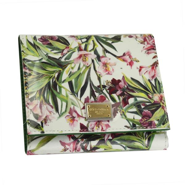 ドルチェ&amp;ガッバーナ 三つ折り財布 フラワープリント BI0088-B6103-87472-2