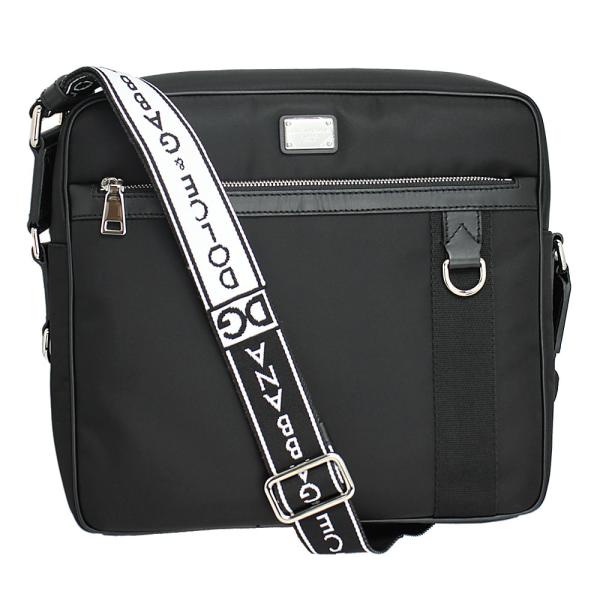 ドルチェ&amp;ガッバーナ DOLCE&amp;GABBANA 斜め掛けショルダーバッグ ロゴストラップ ナイロン...