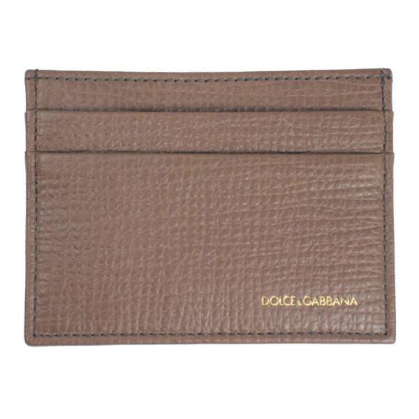 ドルチェ＆ガッバーナ カードケース レディース DOLCE＆GABBANA レザー ダークベージュ ...