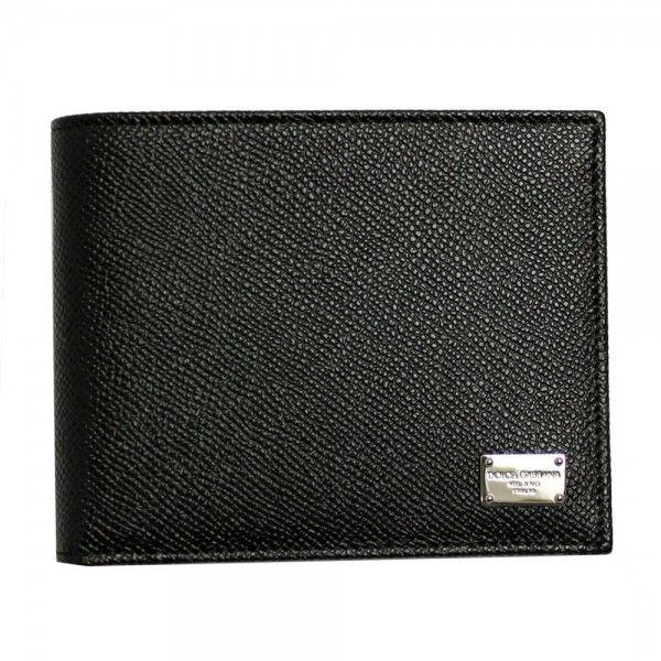 ドルチェ&amp;ガッバーナ 二つ折り財布 メンズ ブラック レザー BP0457-A1080