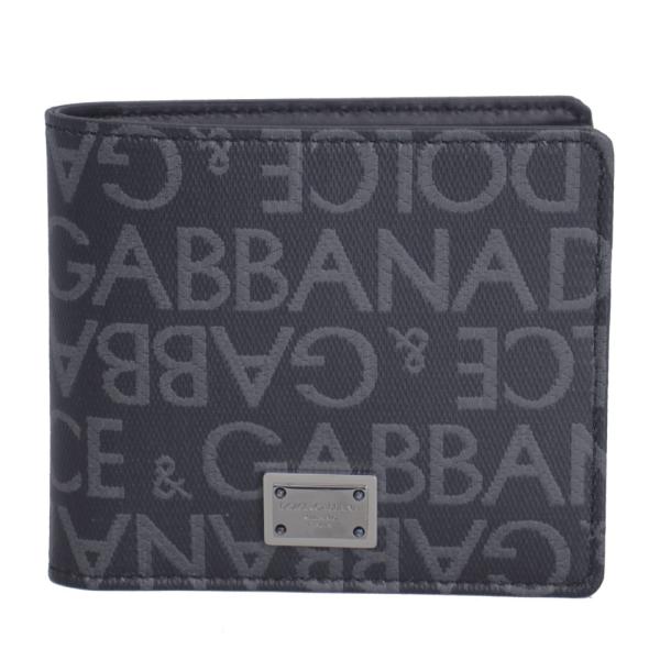 ドルチェ＆ガッバーナ 財布 メンズ DOLCE＆GABBANA 二つ折り札入れ ロゴ コーティングキ...
