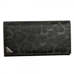 ドルチェ&ガッバーナ 二つ折り長財布 ダークグレー系レオパード BP1670-B7158-3｜goguysshop
