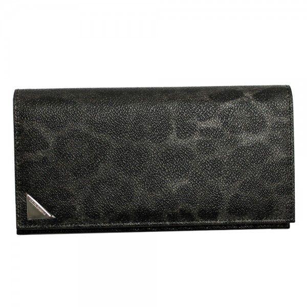 ドルチェ&amp;ガッバーナ 二つ折り長財布 ダークグレー系レオパード BP1670-B7158-3