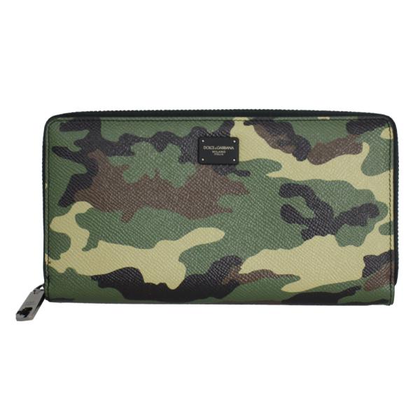 ドルチェ＆ガッバーナ 財布 メンズ DOLCE＆GABBANA ラウンドファスナー長財布 レザー カ...