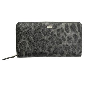 ドルチェ&ガッバーナ ラウンドファスナー長財布 ダークグレー系レオパード BP1672-B7158-4｜goguysshop