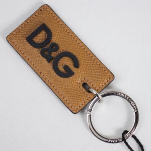 ドルチェ＆ガッバーナ キーリング キーホルダー DOLCE＆GABBANA ロゴ レザー ブラウン系 BP2541-3｜goguysshop