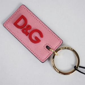 ドルチェ＆ガッバーナ キーリング キーホルダー DOLCE＆GABBANA ロゴ レザー ピンク系 BP2541-6｜goguysshop