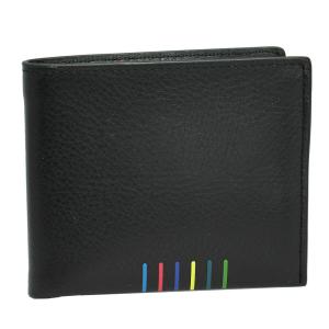 ポールスミス 財布 メンズ 二つ折り 折財布 レザー ネイビー WALET