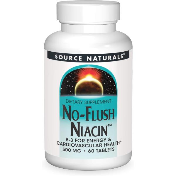 Source Naturals社 ノーフラッシュナイアシン1粒あたり 500mg 60粒り1本 サプ...