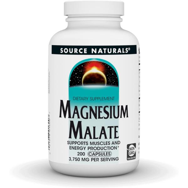 Source Naturals社 リンゴ酸マグネシウム 3,750mg 200粒入り1粒あたり625...