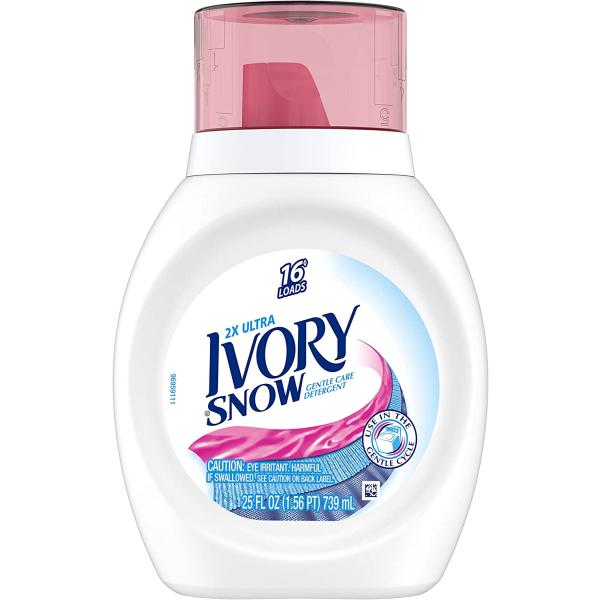 Ivory Snow Liquid Laundry Detergent 25 Ounces 16 L...