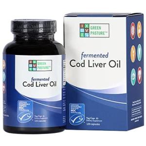 発酵タラ肝油サプリメント120粒Green Pasture - Fermented Cod Live...