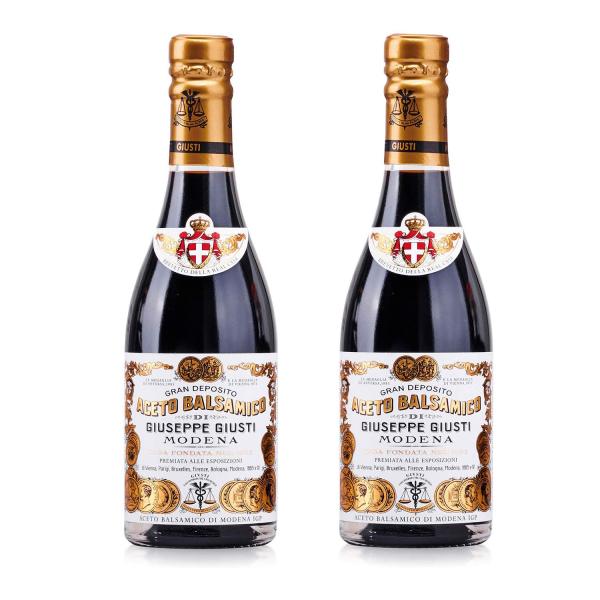 「お得な2本セット」ジュゼッペジュスティ熟成バルサミコ酢のモデナ-2金メダルアセトバルサミコディモデ...