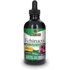 Nature's Answer, エキナセア根、液体エキス、ノンアルコール、1,000mg、120m...