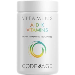 Codeage　ビタミン、A・D・Kビタミン、180粒 サプリメント