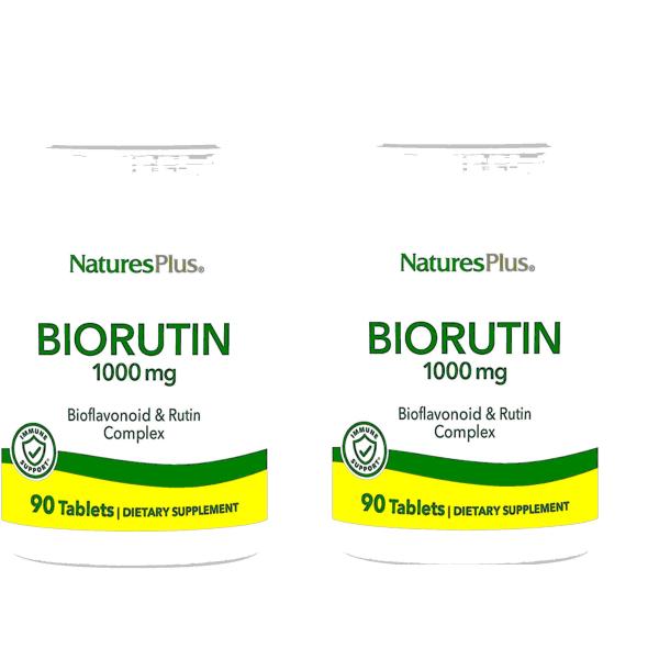 「お得な2本セット」NaturesPlus 社バイオルチン サプリメント1粒あたり500mg配合 タ...