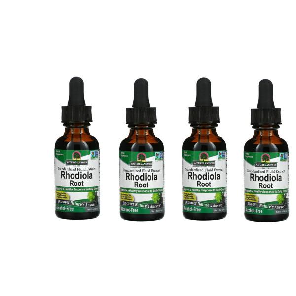 お得な4本セット Nature's Answer社オーガニックロディオラロゼア超濃縮エキス100 m...