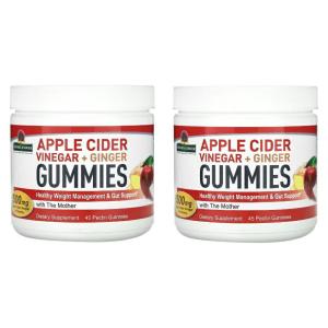 「お得な2個セット」Nature's Answer, アップルサイダービネガー＋ザ・マザー配合ショウ...