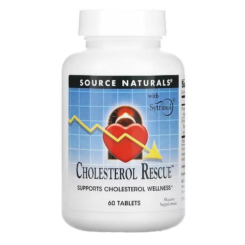 Source Naturals社 Cholesterol Rescue タブレット60粒 コレステロ...