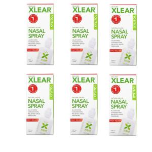お得な6本セット Xlear社キシリトールを含む天然生理食塩水鼻スプレーファストリリーフ 22 ml ×6本