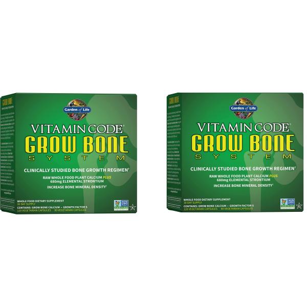 「お得な2個セット」GARDEN OF LIFE社　ビタミンコード - グロウ ボーン キット 2 ...