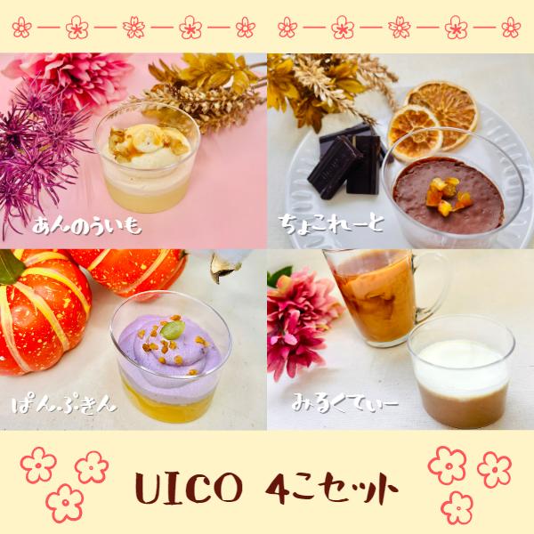 UICO ういこ 4個 名古屋名物 銘菓 外郎 和菓子 送料無料 洋 スイーツ おみやげ お土産 ギ...