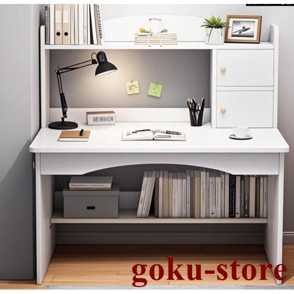 勉強机 学習机 机 厚板 丸い角 大容量ストレージ プライベートストレージ 子供 学?? 小学生 白...