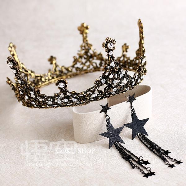 クラウン 花嫁 ヘッドドレス 結婚式 安い ウエディング ティアラ 演奏会 ブライダル 髪飾り パー...