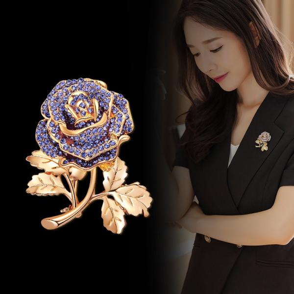 ブローチ レディース スーツ 花 おしゃれ アクセサリー シンプル セレモニー フォーマル スカーフ...