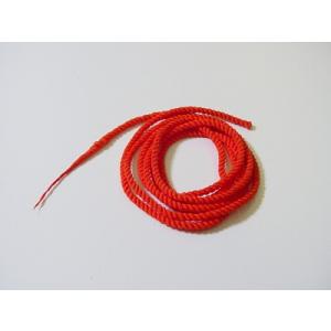 数珠用中糸 先端加工済み 1mあたり（朱）３号
