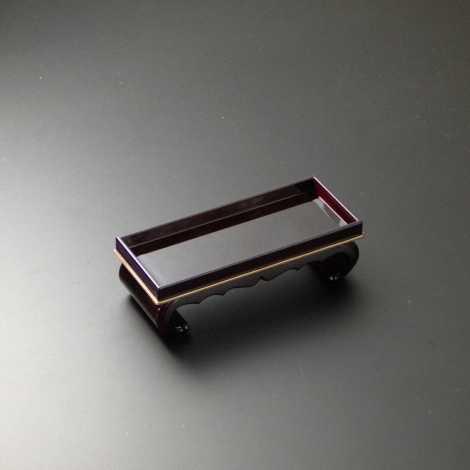 サンメニー仏器膳5.0寸　タメ（フチ金）