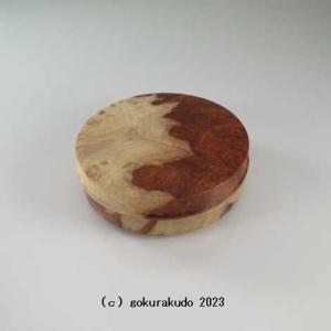 茶器 茶道具 香合 溜面取　武蔵野蒔絵　錫縁　谷川真斎作 茶器/茶道具 香合】 溜面取 武蔵野蒔絵 錫縁 谷川真斎作 – 今屋