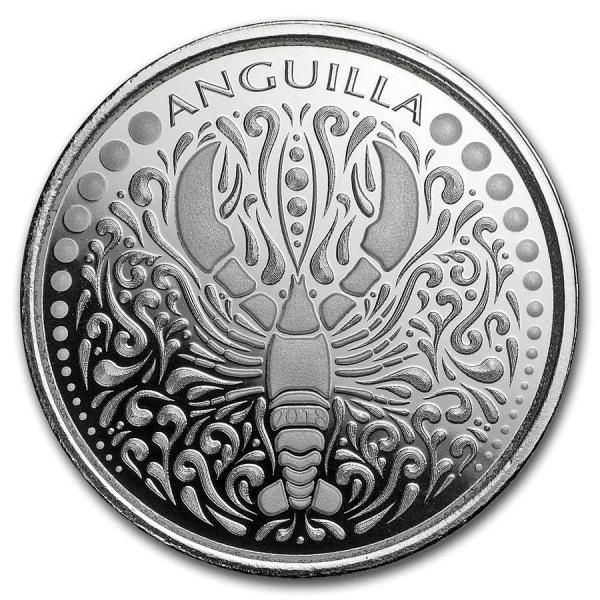 [保証書・カプセル付き] 2018年 (新品) アンギラ「海老 オマール」純銀 1オンス 銀貨
