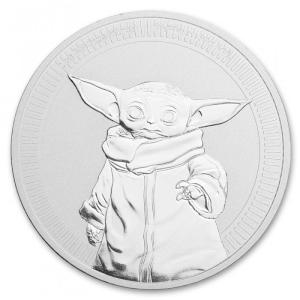 2021年　スター・ウォーズ「ベイビーヨーダ」純銀　1オンス銀貨 スター・ウォーズ ”グローグー” ベビーヨーダ銀貨 1オンス 2023年製