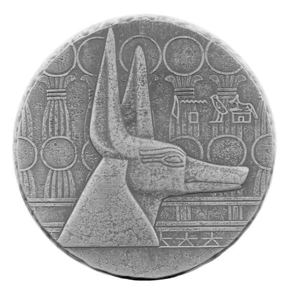 [保証書付き] 2021年 (新品) チャド「アヌビス」純銀 5オンス アンティーク 銀貨