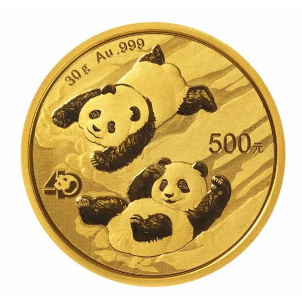 [保証書・カプセル付き] 2022年 (新品) 中国「パンダ」純金 30グラム 金貨