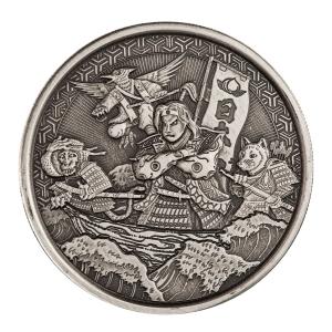 保証書・カプセル付き] 2020年 (新品) サモア「桃太郎 鬼退治・浮世絵