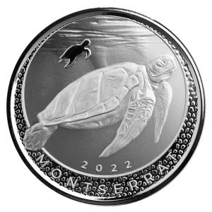 [保証書・カプセル付き] 2022年 (新品) モントセラト「ウミガメ」純銀 1オンス 銀貨