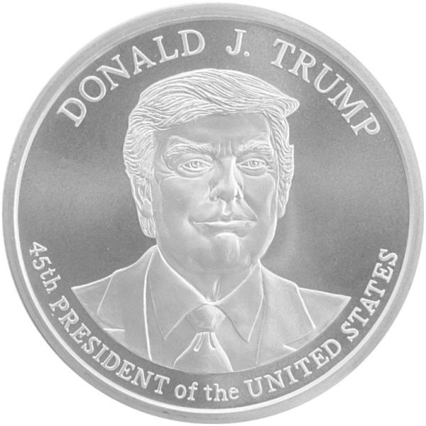 [保証書・カプセル付き] (新品) アメリカ「ドナルド・J・トランプ大統領」純銀 1 オンス メダル