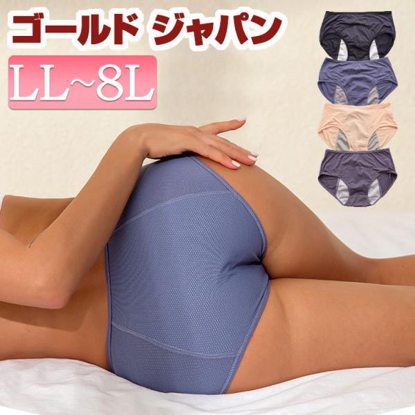 大きいサイズ レディース 下着 ショーツ サニタリー メッシュ ストレッチ LL 3L 4L 5L ...