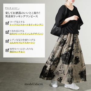 大きいサイズ レディース ワンピース ロング ...の詳細画像2