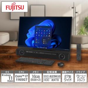 展示品デスクトップパソコン ESPRIMO FH90/F3(テレビ機能)  FMVF90F3B [27型 /intel Core i7 /メモリ：16GB /HDD：4TB /SSD：256GB /2021年12月モデル]