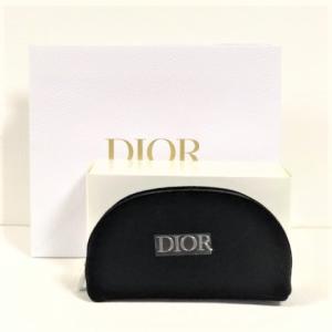 クリスチャンディオール CHRISTIAN DIOR コスメポーチ#ブラックシルバーロゴ