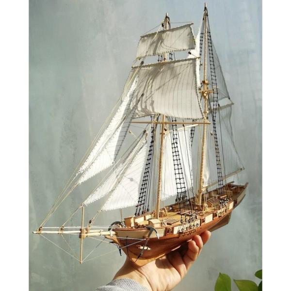 プラモデル 組み立て式 戦艦 ハーヴェイ ヨットモデルキット 1847 1￥/96スケール 船 帆船...