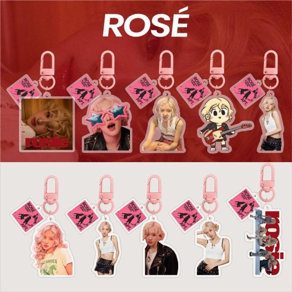 2番目半額 ROSEグッズ APT. キーリング ロゼ BLACKPINK アクリル キーホルダー ...