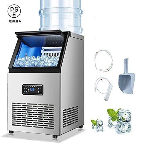110V業務用製氷機 自動製氷機 空冷式、自立型製氷機 パック拡張製氷機 家庭用商業用 パーティーギ...