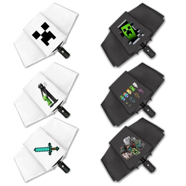 マイクラ 傘 折りたたみ 子供用 自動傘 小学生 男の子 女の子 晴雨兼用 8本骨スケーター マイク...