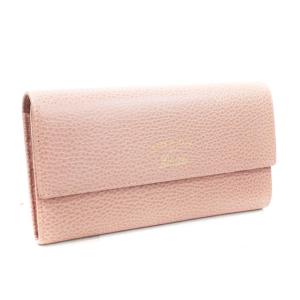 グッチ スウィング 二つ折り 長財布 レディース レザー ピンク 354496 中古 送料無料 GUCCI｜goldeco