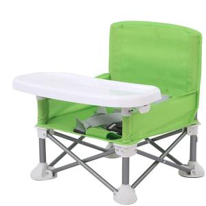 HB.YEベビーチェア テーブルチェア 子供 お食事椅子 折り畳み携帯ベビーシート 赤ちゃんハイチェア ストラップのデザイン アルミダイニン