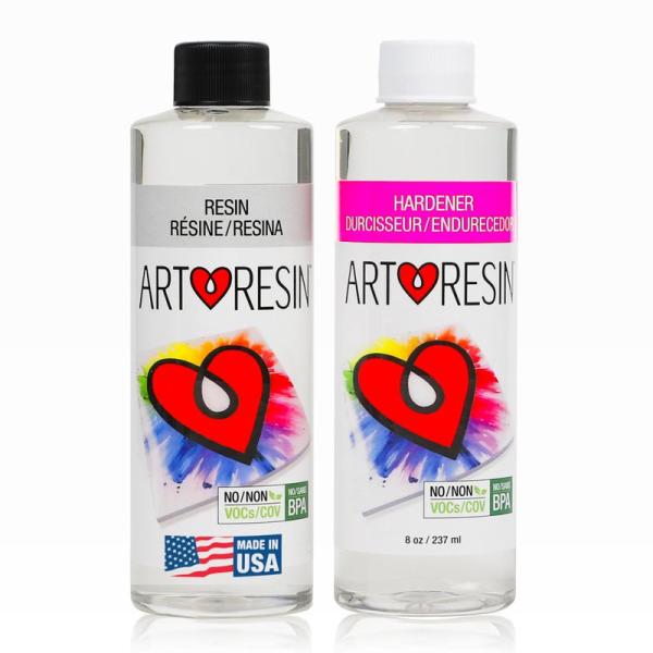 ArtResin エポキシ 樹脂 透明 非毒性 474ml（16オンス）樹脂 237ml（8オンス）...